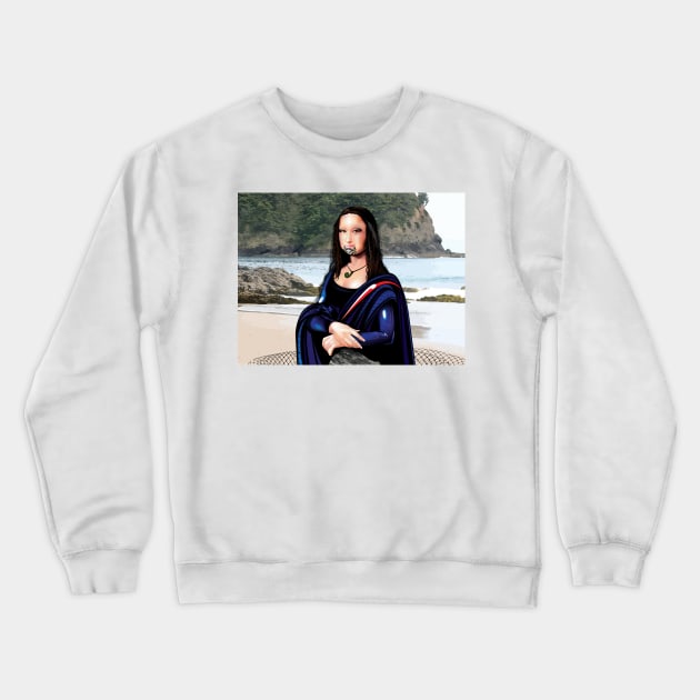 Kai Moana Lisa Crewneck Sweatshirt by kiwiartyfarty